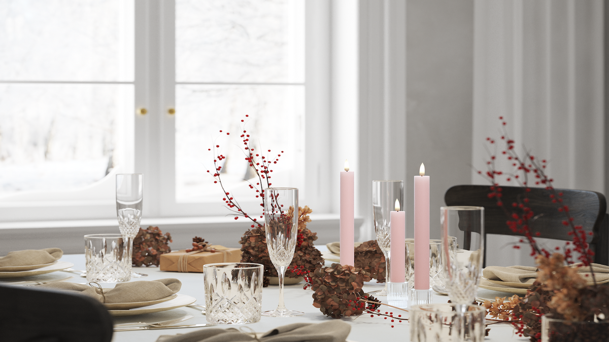 Función de temporizador práctico para su LED Vela para candelabro