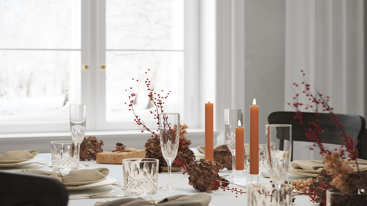 Función de temporizador práctico para su LED Vela para candelabro