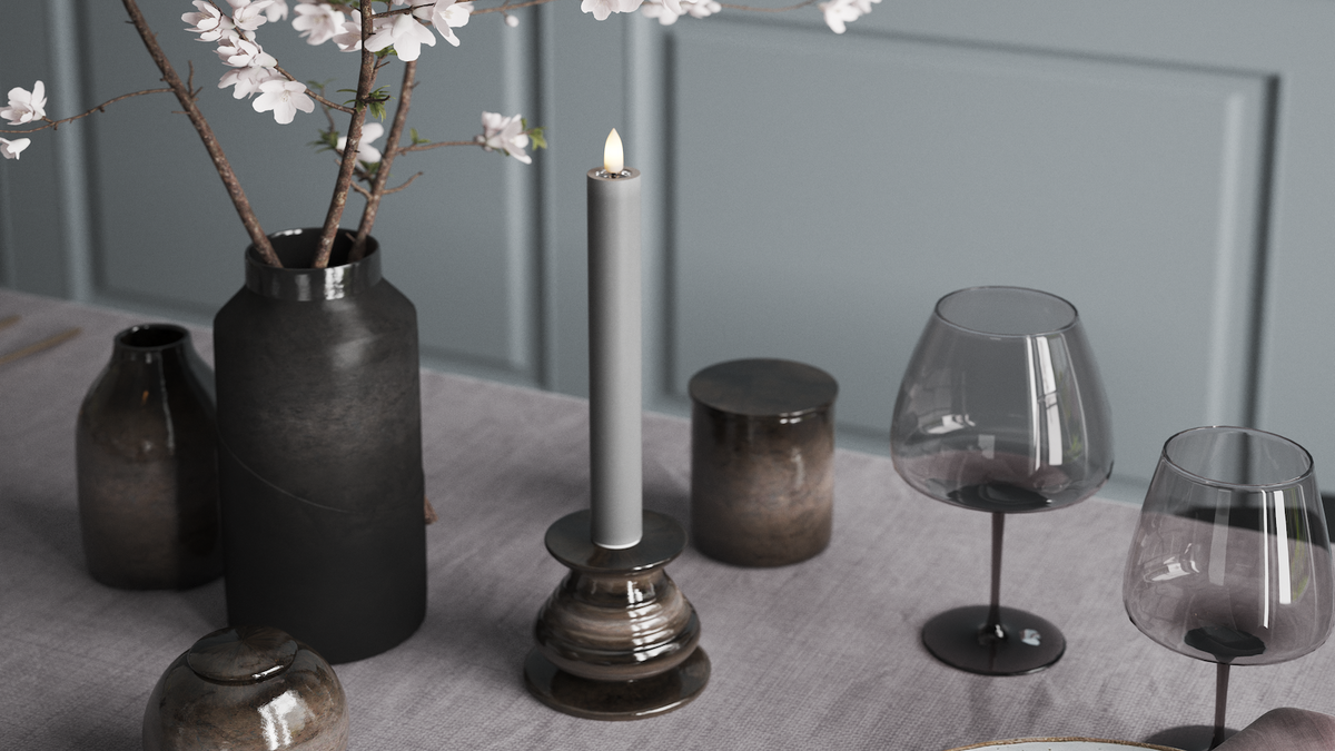 CONDUJO Vela para candelabro Con LED LED realista