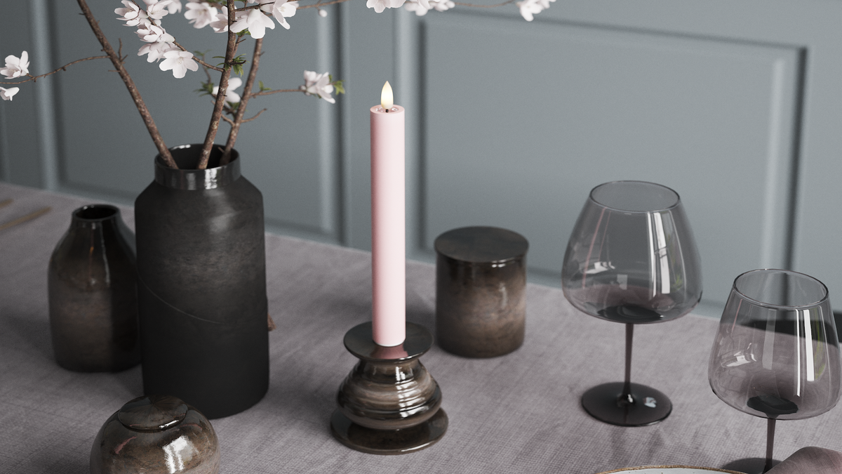 CONDUJO Vela para candelabro Con LED LED realista