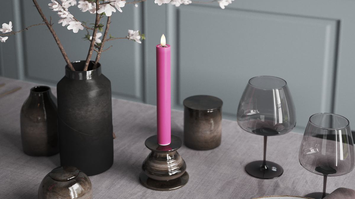 CONDUJO Vela para candelabro Con LED LED realista