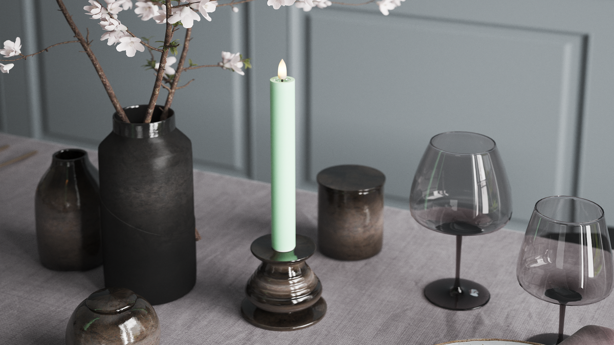 CONDUJO Vela para candelabro Con LED LED realista