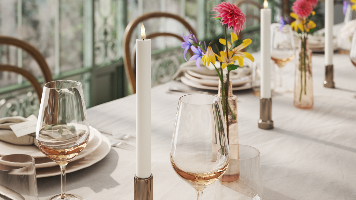 Naturlig tro LED Kronljus Med WetLook ™ -design
