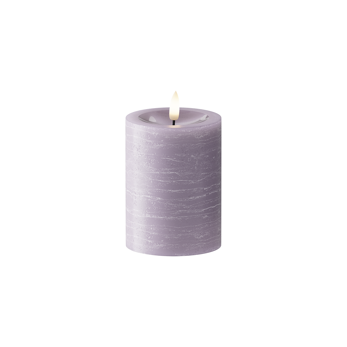LED Vela pilar Ø7,5x10cm Lavanda