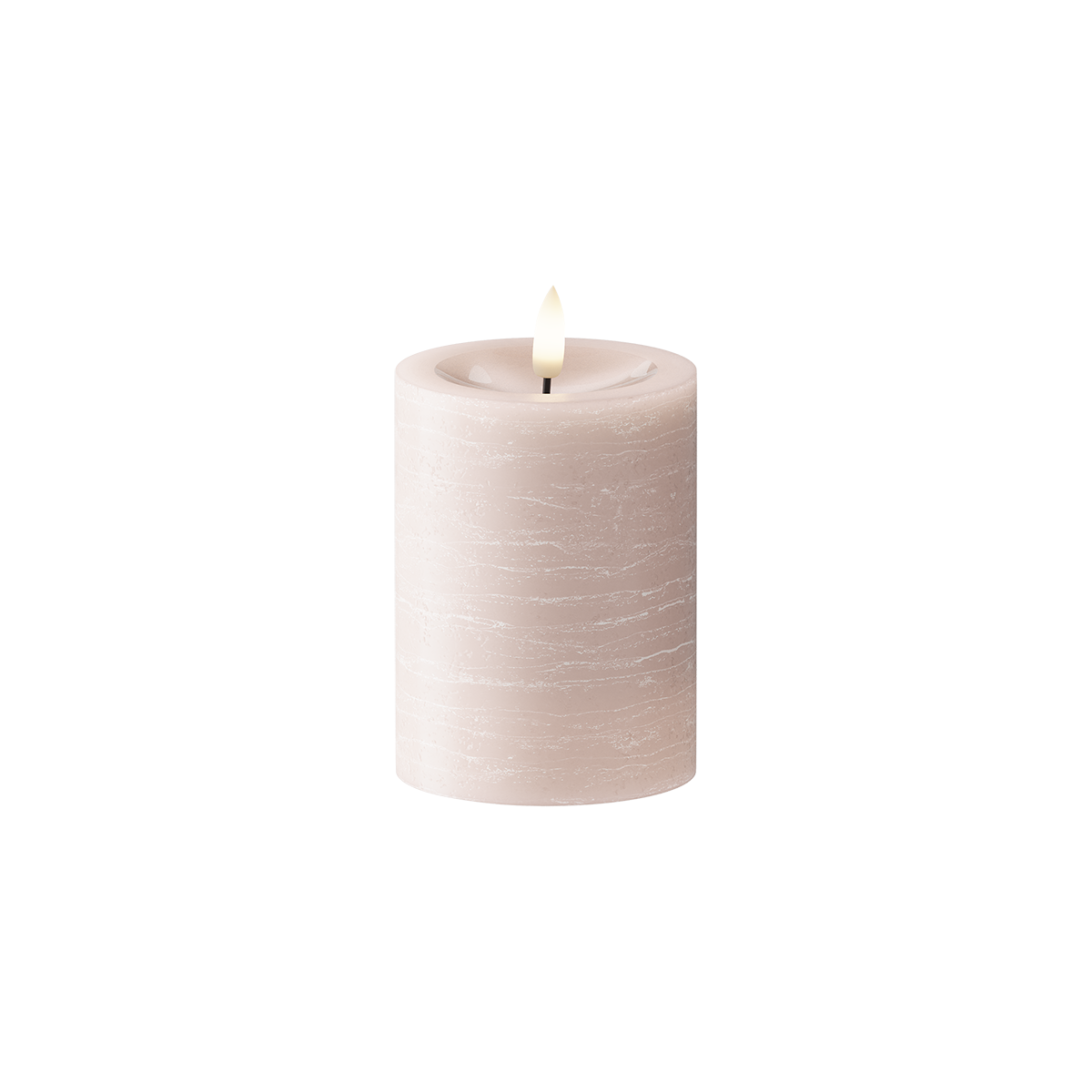 LED Vela pilar Ø 7,5 x 10 cm Rosa