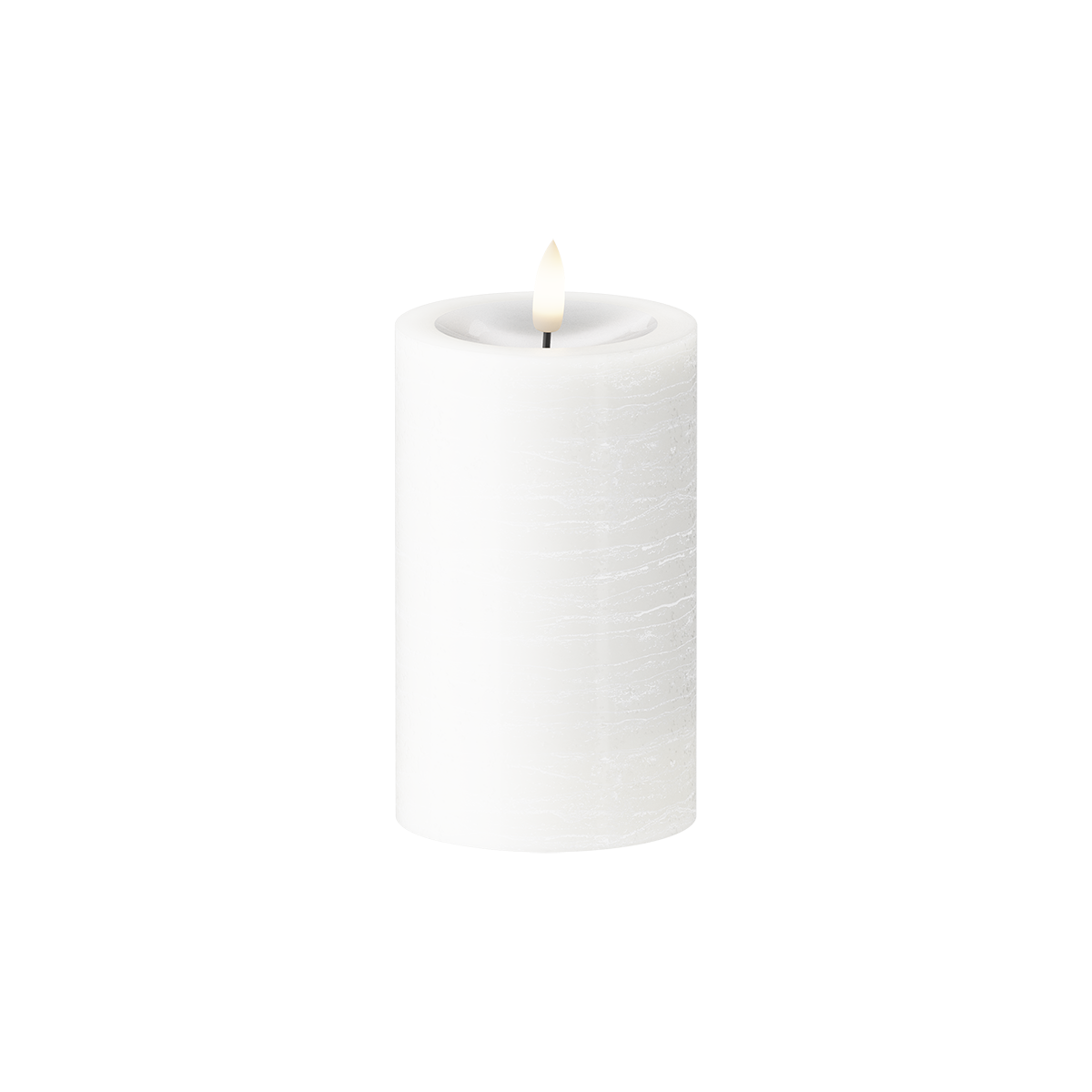 LED Vela pilar Ø7,5x12,5cm Blanco