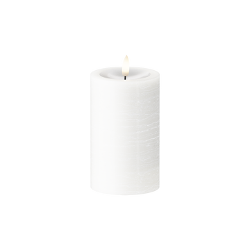 LED Vela pilar Ø7,5x12,5cm Blanco