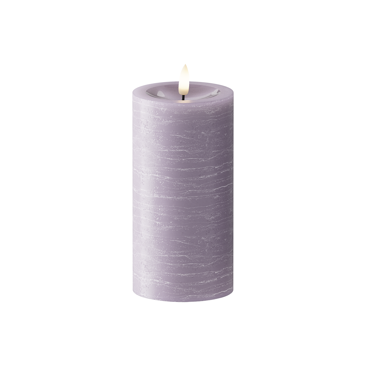 LED Vela pilar Ø7,5x15cm Lavanda