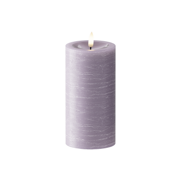 LED Vela pilar Ø7,5x15cm Lavanda