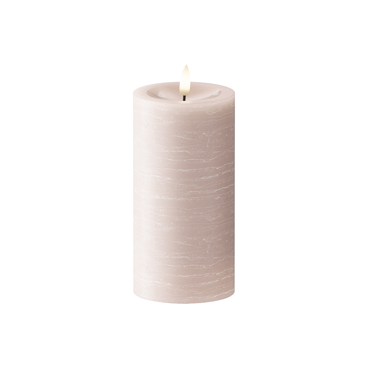 LED Vela pilar Ø 7,5 x 15 cm Rosa