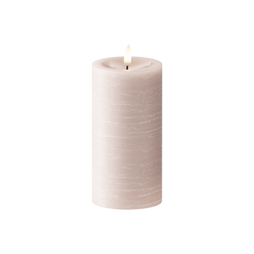 LED Vela pilar Ø 7,5 x 15 cm Rosa