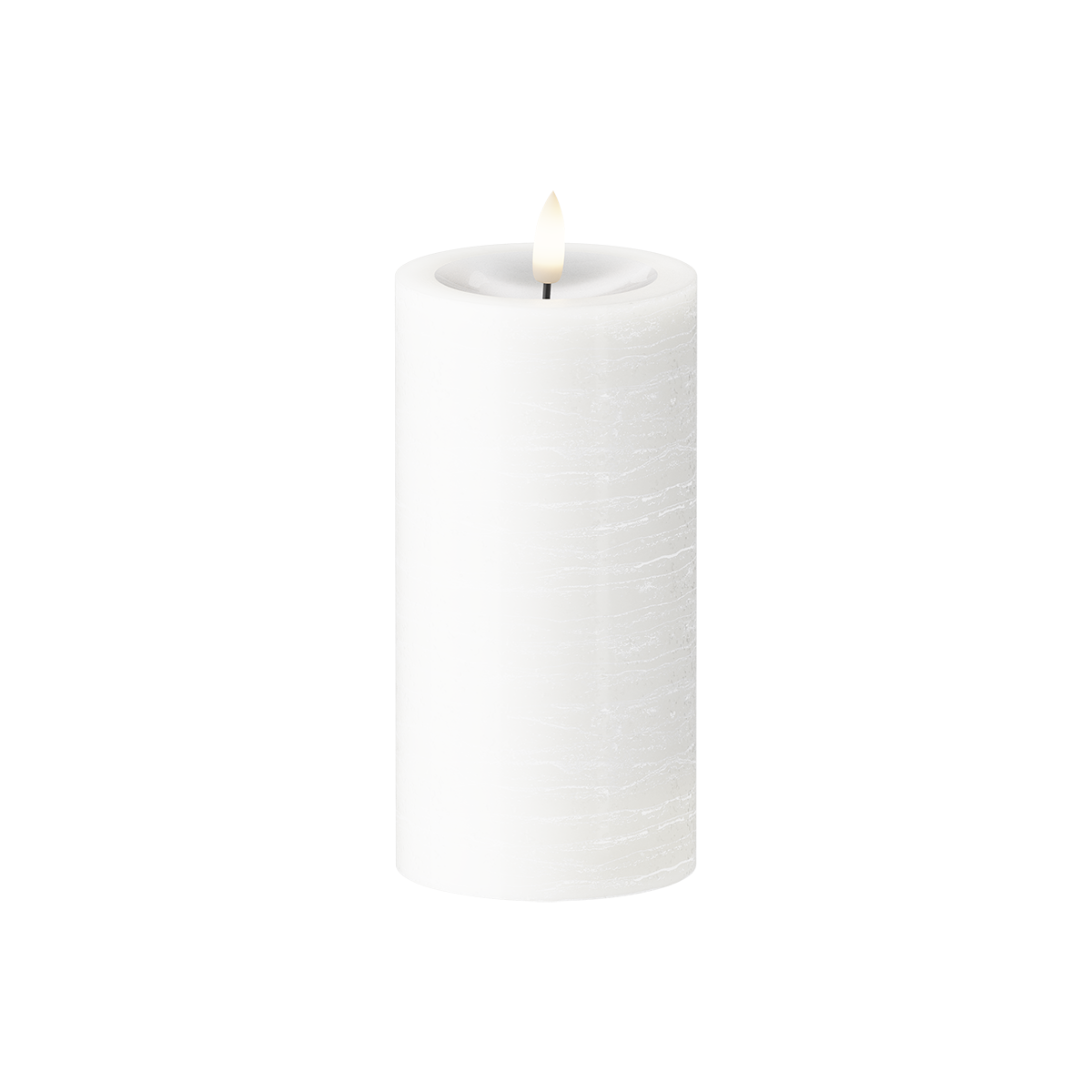 LED Vela pilar Ø7,5x15cm Blanco