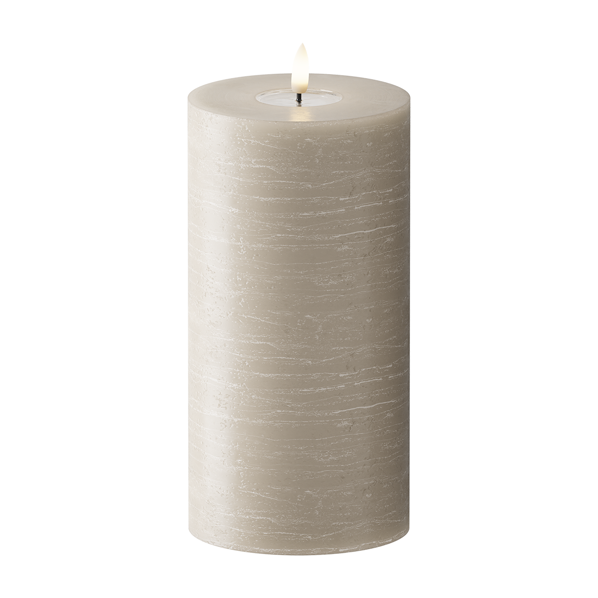 LEDs Vela pilar WetLook Ø 10 x 20 cm Areia