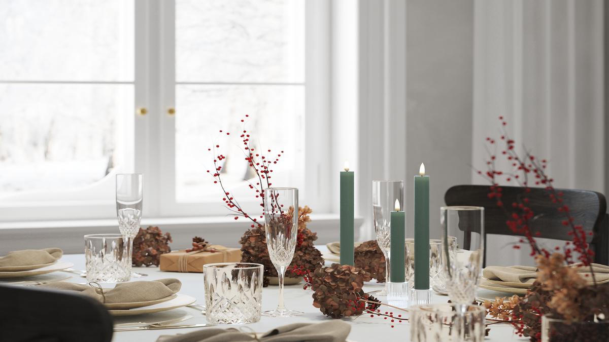 Función de temporizador práctico para su LED Vela para candelabro