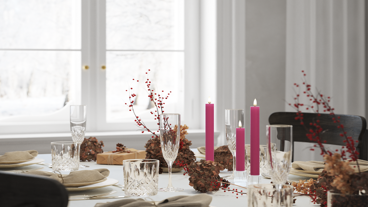 Función de temporizador práctico para su LED Vela para candelabro