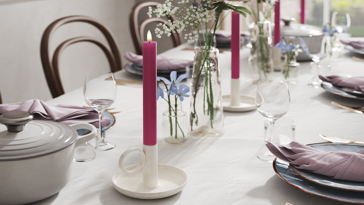 LED realista Vela para candelabro Con diseño de Wetlook ™