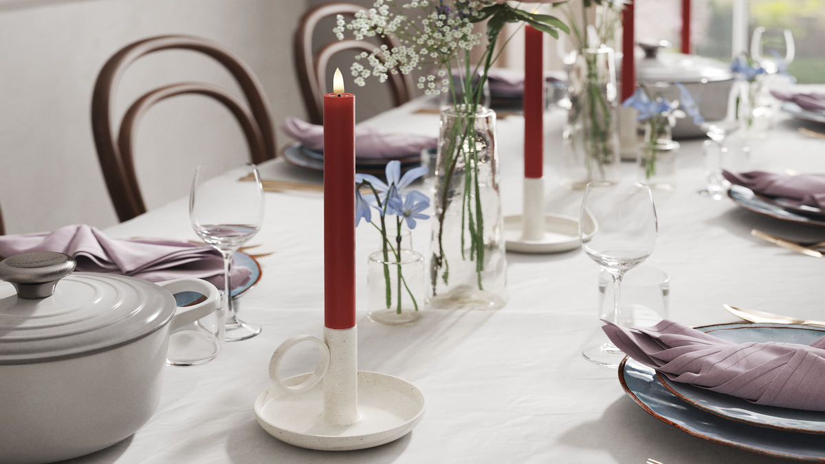 Naturlig tro LED Kronelys med Wetlook ™ Design