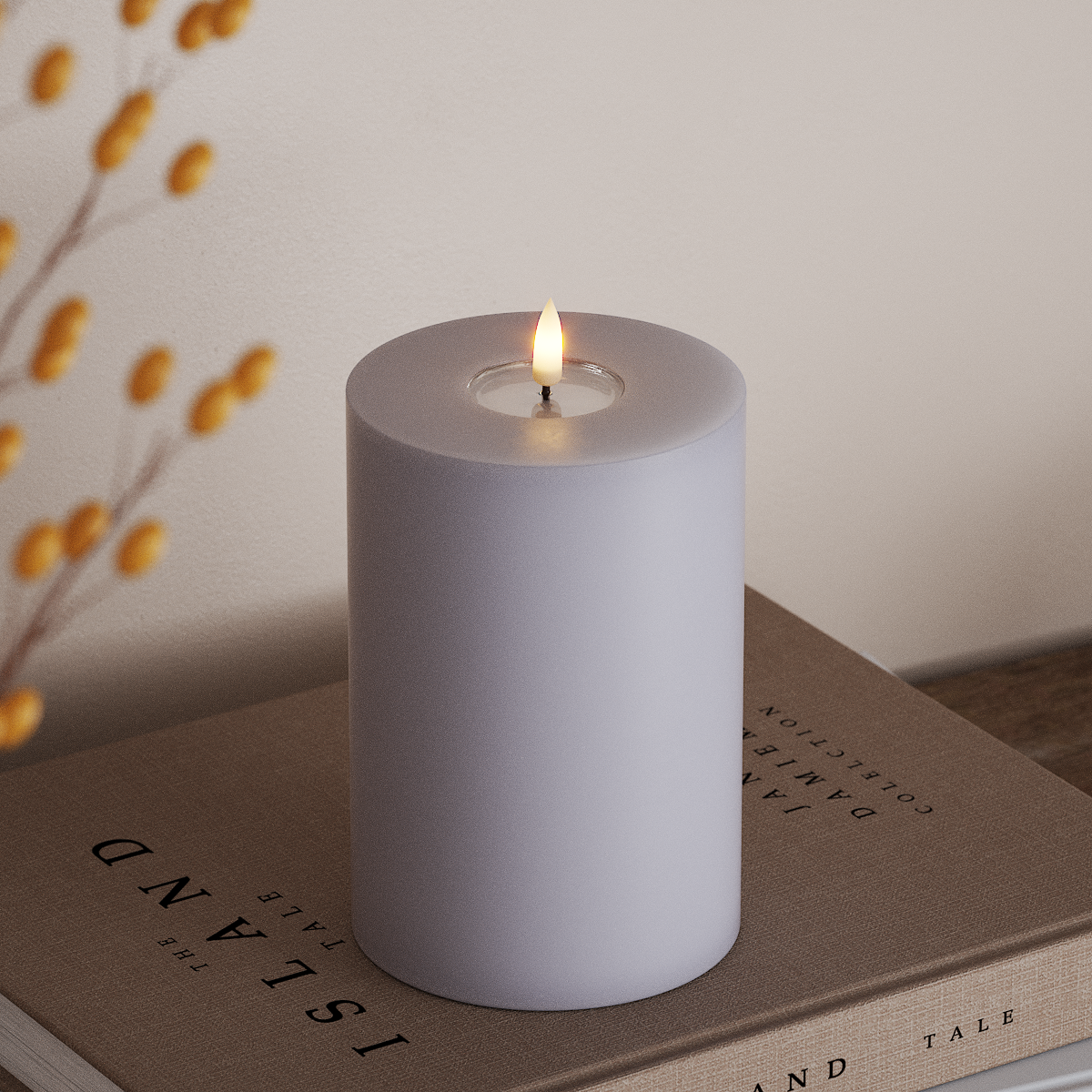 Deluxe Homeart LED plokkvalgusti Ø 10 x 15 cm Tolmune sinine LED-ploki tuli 3