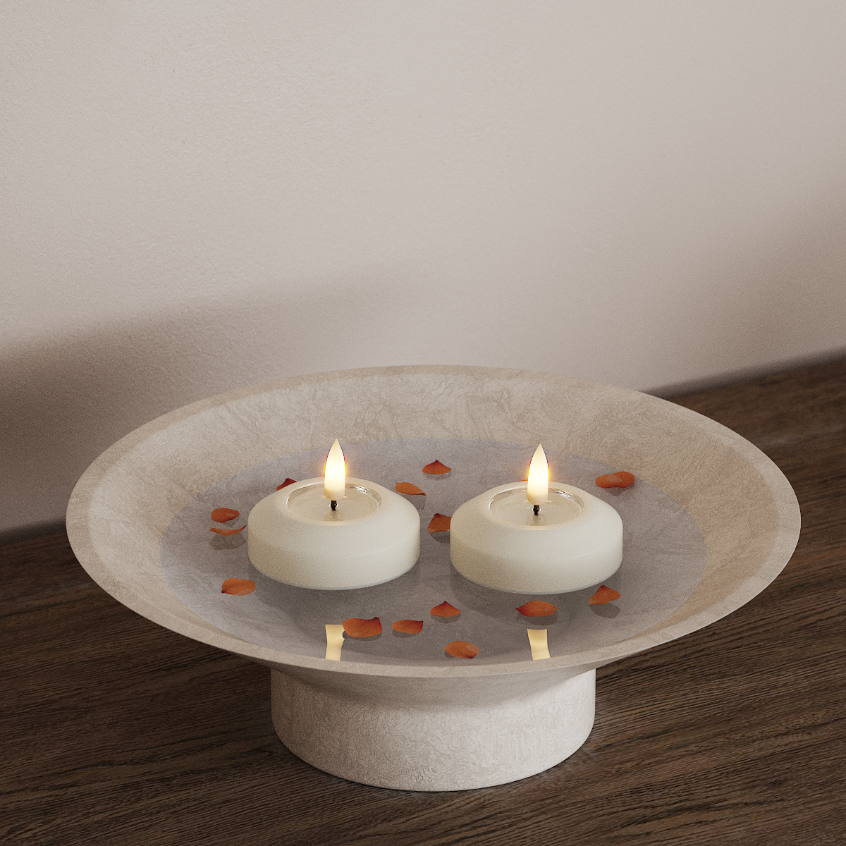 Deluxe Homeart LED Flydelys Ø 6,1 cm 2 stk Hvid LED flydelys 3