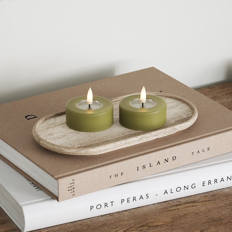 Deluxe Homeart Ρεσώ LED Jumbo 2 τεμ. (Μεγάλο) Ανοιχτό κίτρινο