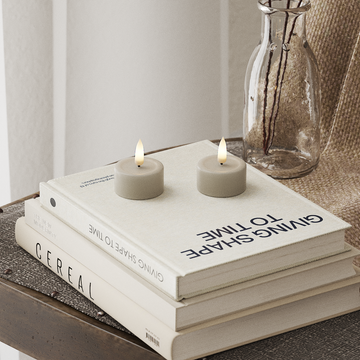 Deluxe Homeart LED čajová svíčka 2ks. Písková LED čajová svíčka 4