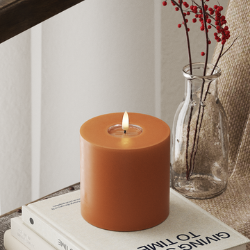 Deluxe Homeart LED Vela pilar Ø10x10cm Naranja LED Vela pilar 4