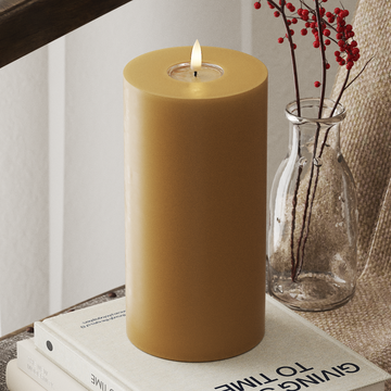 Deluxe Homeart LED Vela pilar Ø10x20cm Curry LED Vela pilar 4