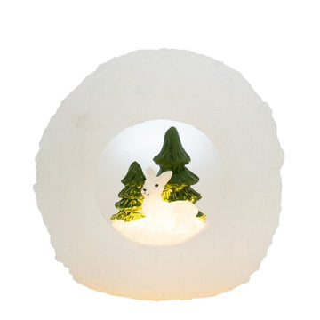 Χιονόσφαιρα με διακόσμηση 12*12cm Deluxe Homeart 1