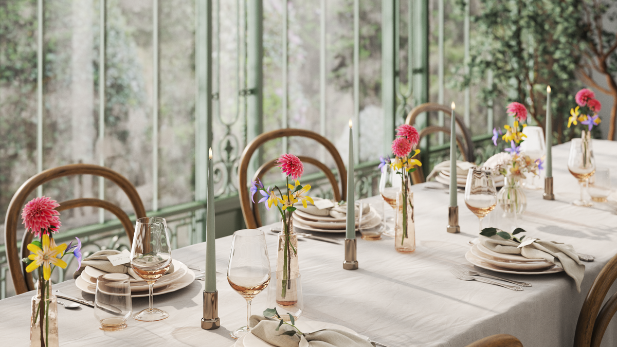 LED de vida real Vela afilada 