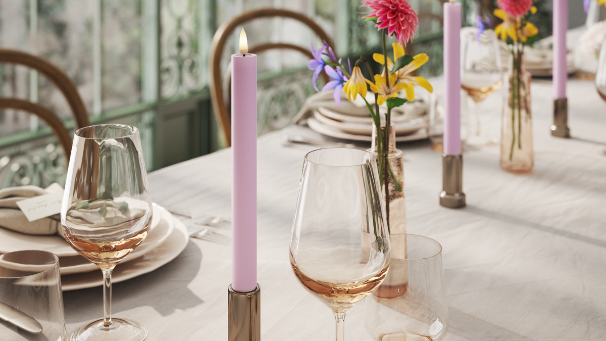 Naturlig tro LED Kronljus Med WetLook ™ -design