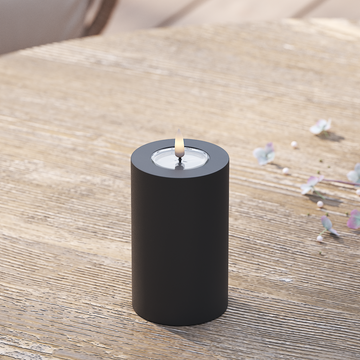 Deluxe Homeart Venkovní LED blokové světlo Ø 7,5 x 12,5 cm Černá LED venkovní světelné blokové světlo 2