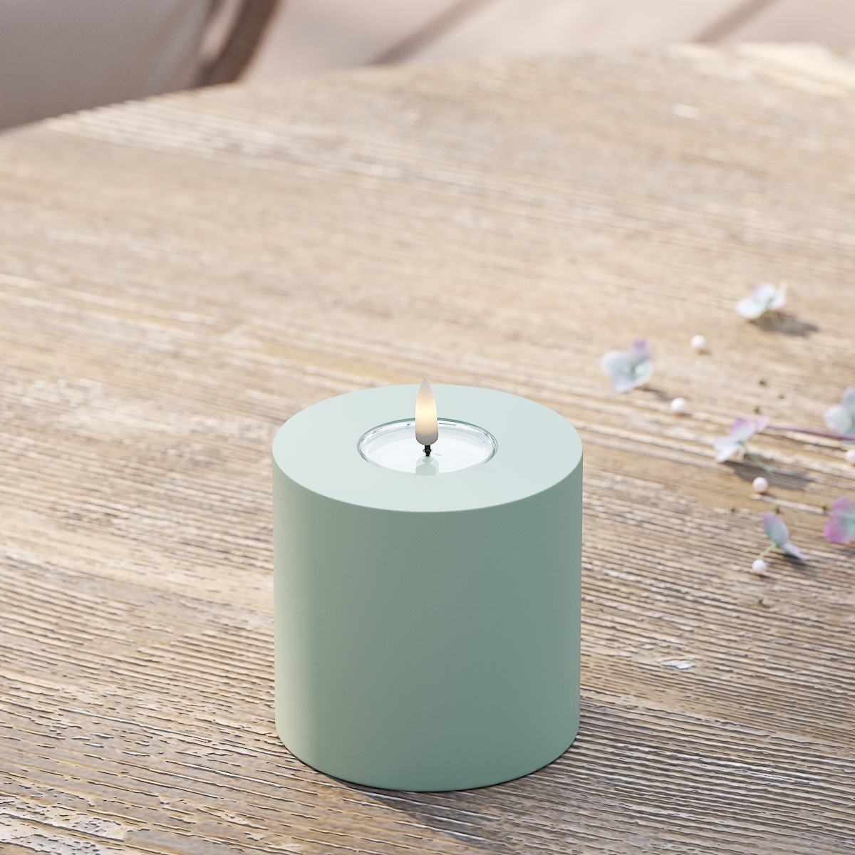 Deluxe Homeart Välis-LED plokkvalgusti Ø 10 x 10 cm Salveiroheline LED välisvalgusti plokivalgusti 2