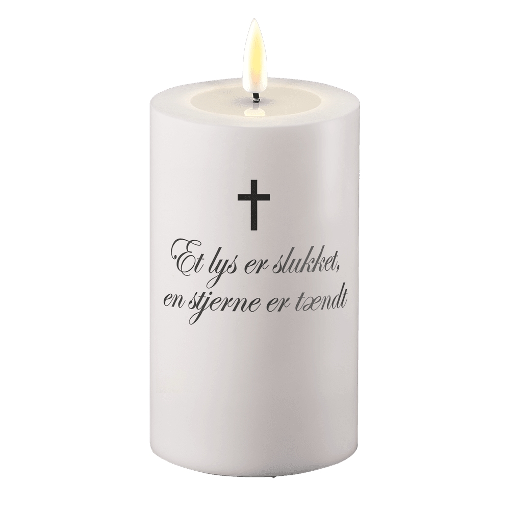 LED Gravlys Et stearinlys slukkes, en stjerne tennes Deluxe Homeart 1