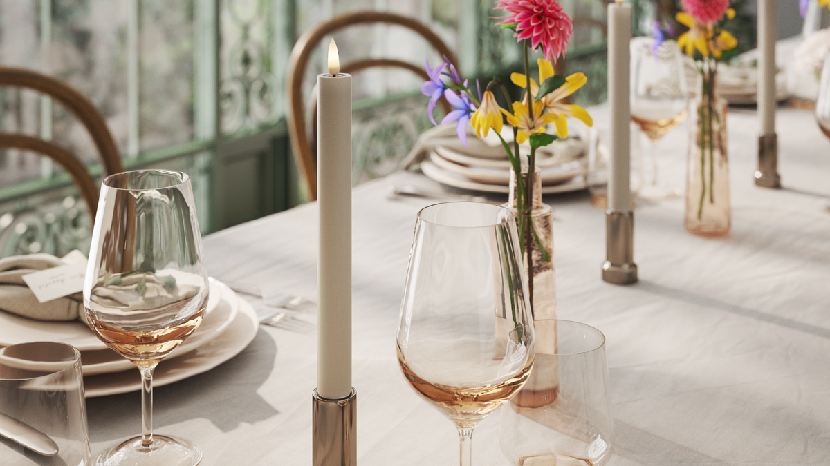 Naturlig tro LED Kronljus Med WetLook ™ -design