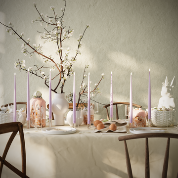 Deluxe Homeart LED Vela cónica delgada paquete - Lavanda - 8 piezas 38 cm Vela cónica delgada paquete 1