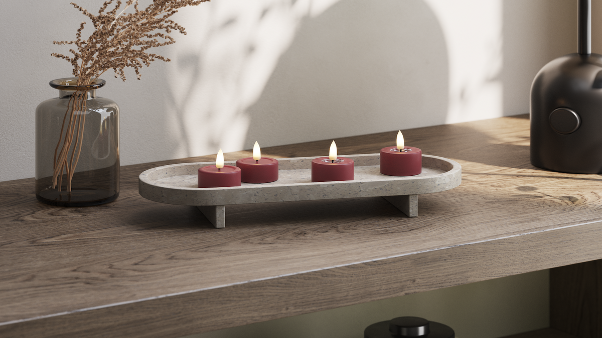 Naturlig tro LED Värmeljus Med WetLook ™ -design