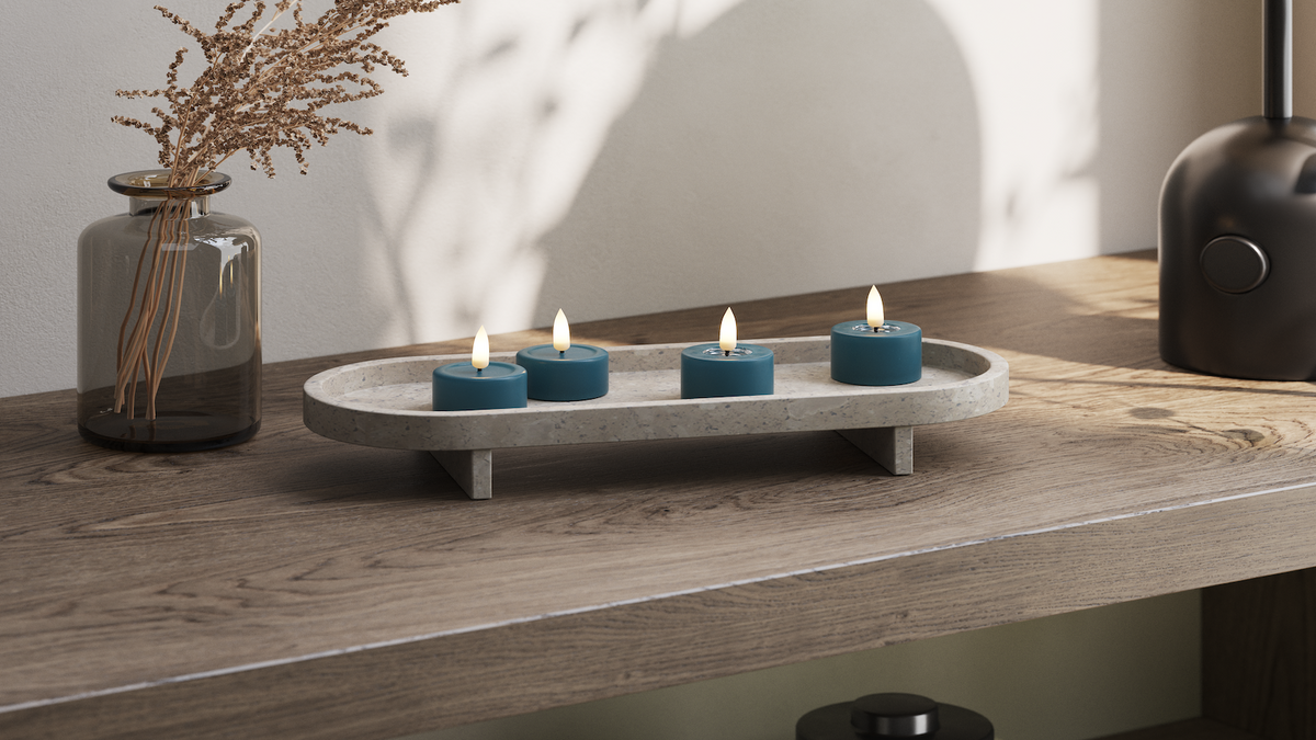 Naturlig tro LED Värmeljus Med WetLook ™ -design