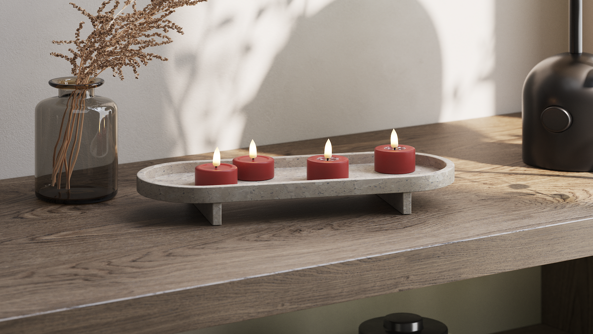 LED realista Vela de té Con diseño de Wetlook ™