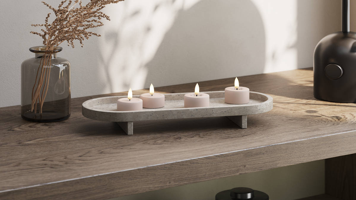 Naturlig tro LED Värmeljus Med WetLook ™ -design