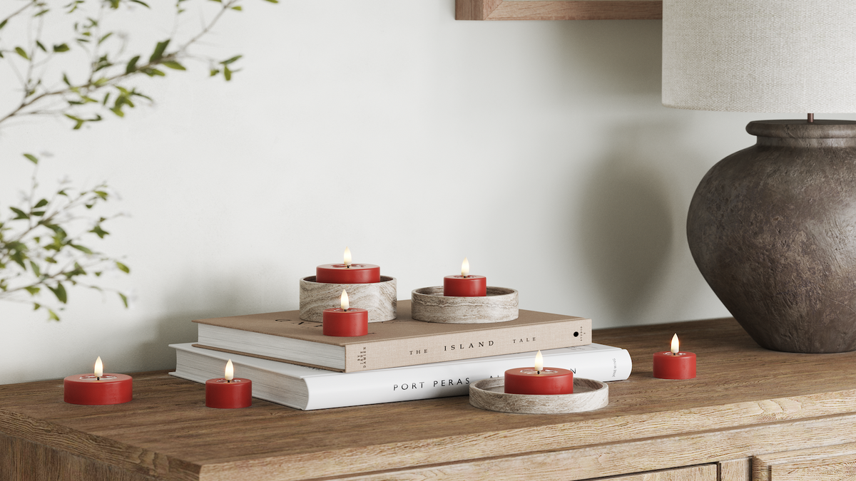 Función de temporizador práctico para su LED Vela de té