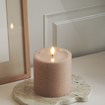 Deluxe Homeart Unique LED Blokklys D 10 x 10 cm Rose unique blokklys 3