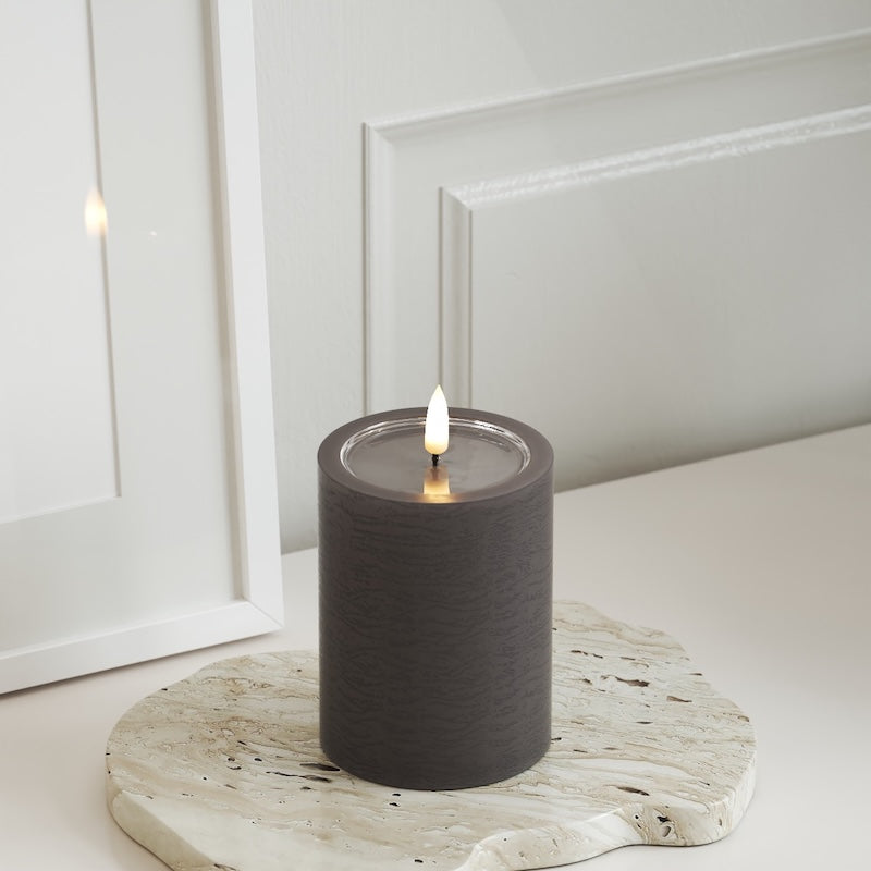 Unique Candles Unique LED plokkvalgusti D 7,5 x 10 cm Mokka