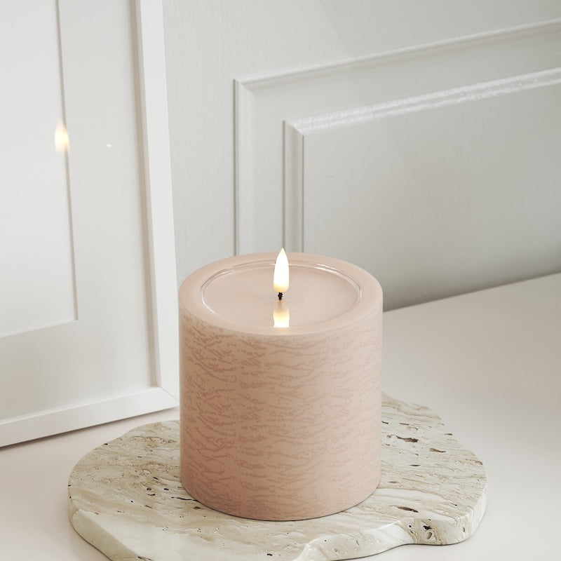 Unique Candles Unique LED Blokklys D 10 x 10 cm Rose